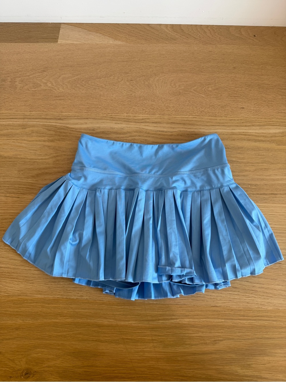 Gold Hinge Blue Pleated Tennis Skirt